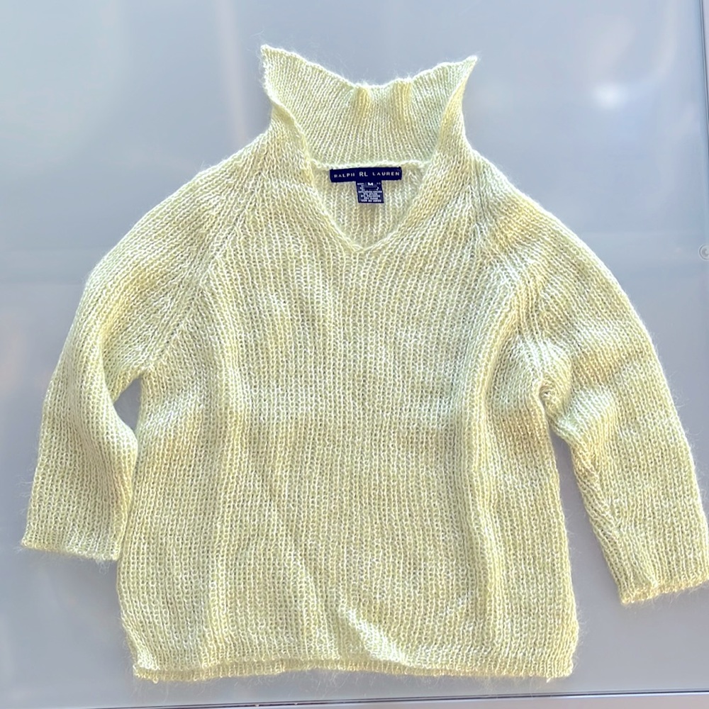 RL Ralph Lauren boxy v-neck summer sweater